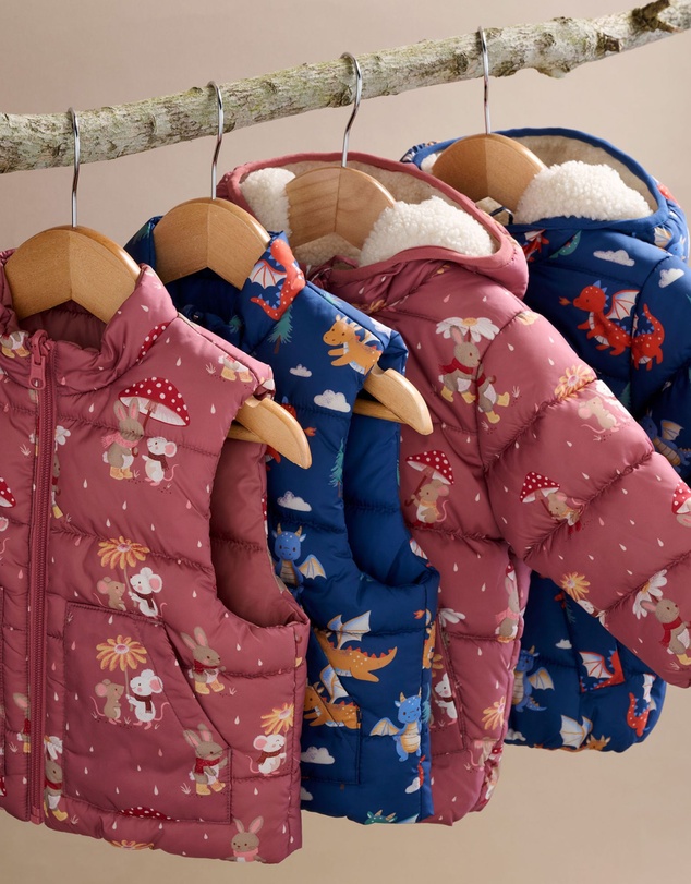 Purebaby - Reversible Puffer Vest -Kids-Babies
