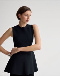 Oxford - Margot Knitted Peplum Top