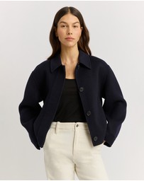 Toorallie - Button Front Wool Jacket