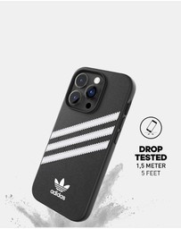 adidas Originals - 3 Stripe Samba iPhone 14 Pro Protective Phone Case PU Leather