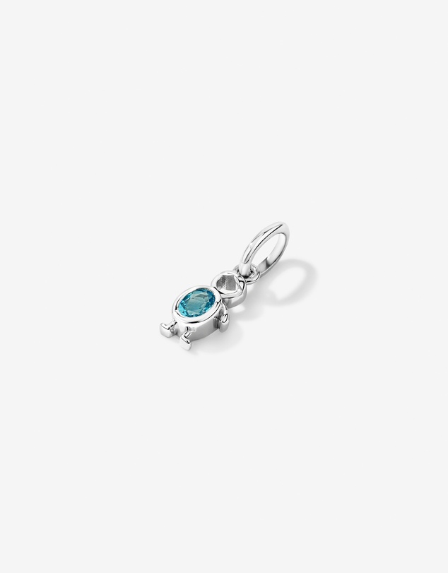 Michael Hill - Blue Topaz Boy Pendant in Sterling Silver