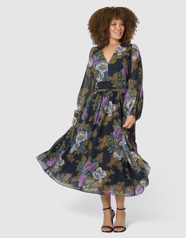Pink Dusk by Curve Project - Higher Love Midi Dress