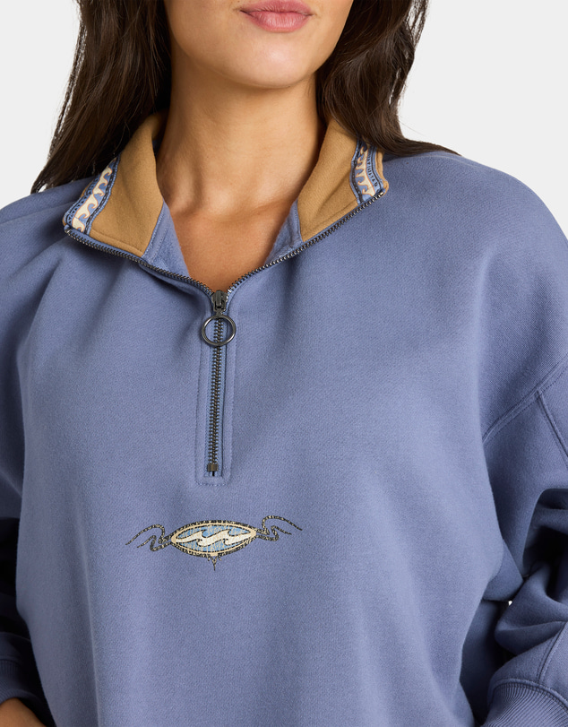 Billabong - Womens Wave Break Half Zip Pullover