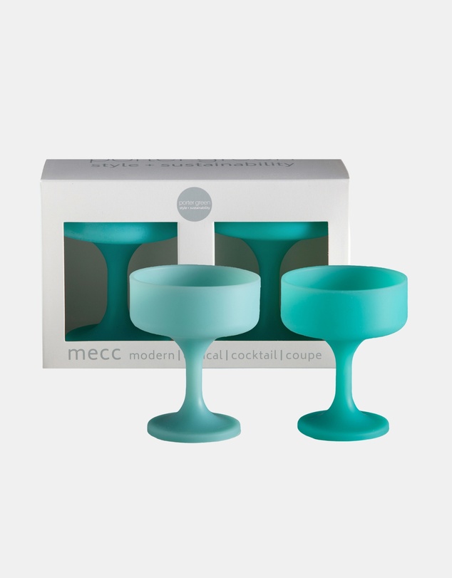 porter green - mecc | silicone unbreakable cocktail glasses
