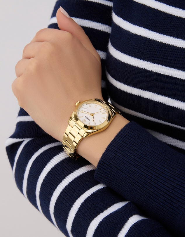 GUESS - Guess Alice Ladies Gold Tone Date Watch