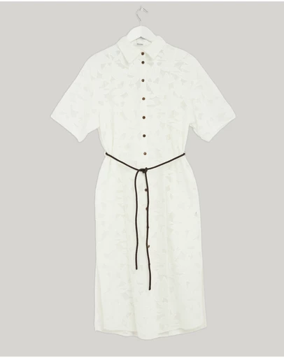 Revibe - Repaired Morrison Marnie Anglaise Shirt Dress - AU 8