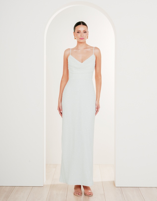 Pilgrim - Lalor Cowl Neck Beaded Gown