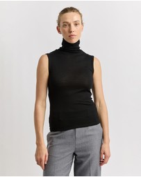 Toorallie - Sleeveless Roll Neck