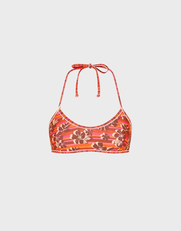 Kulani Kinis - Double Bind Crop Halter Bikini Top