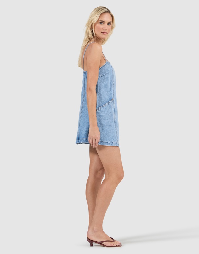 Rolla's - Deco Denim Cami Dress - Vintage Stone