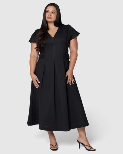Sunday In The City - Bygones Midi Dress