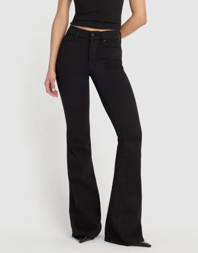 Good American - Never Fades Good Legs Flare Jeans
