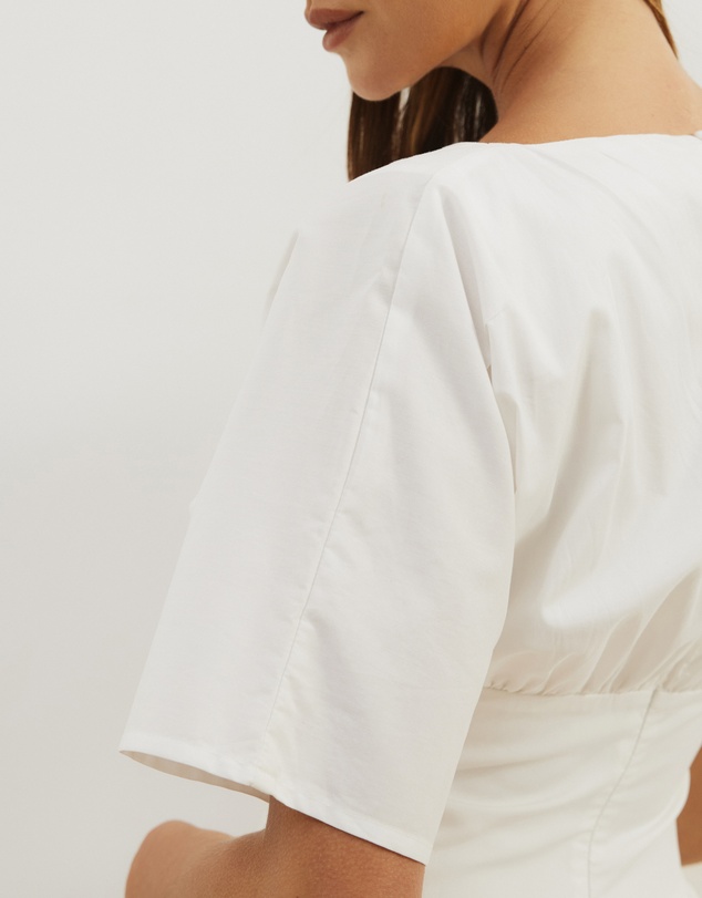 Atmos&Here - Nicky Cotton Poplin Midi Dress