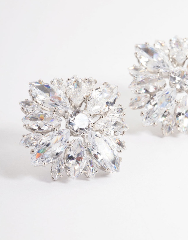 Lovisa - Silver Statement Stud Earrings