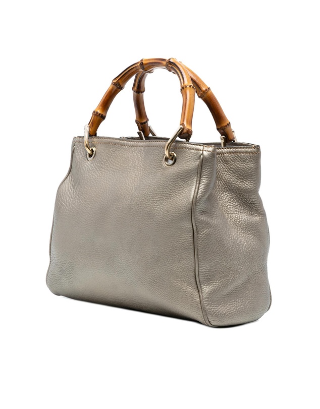 Pre-Loved by Azura Reborn - Pre-Loved Small Calfskin Bamboo Shopper Satchel