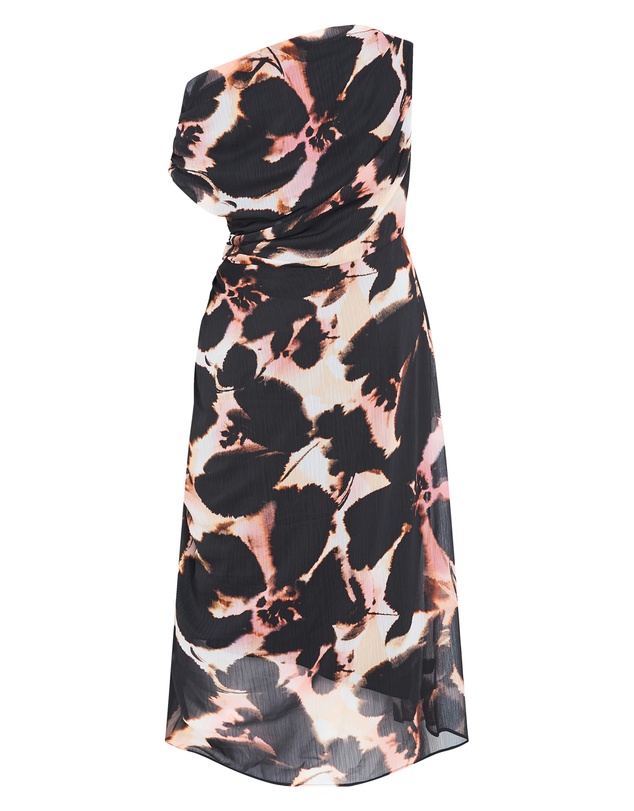 City Chic - Vivid Print Maxi Dress - Sunset Bloom