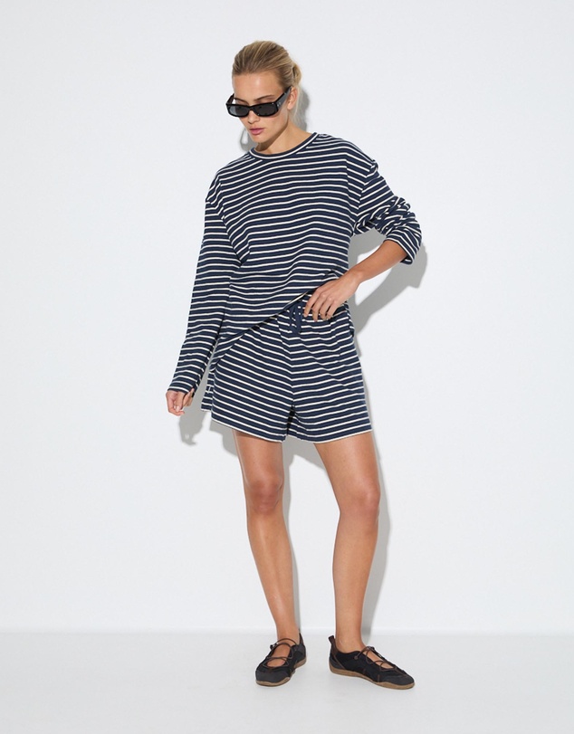 Zulu & Zephyr - Stripe Jersey Long Sleeve Top ICONIC EXCLUSIVE