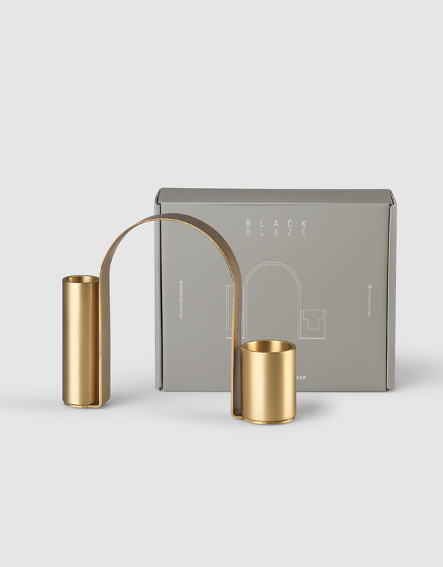 Black Blaze - Arch Brass Holder