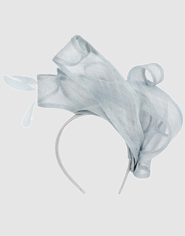 Max Alexander - Sinamay Blue Racing Fascinator