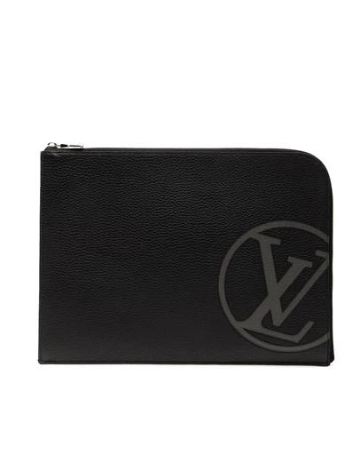 Pre-Loved by Azura Reborn - Pre-Loved Taurillon Initials Circle Pochette Jour GM