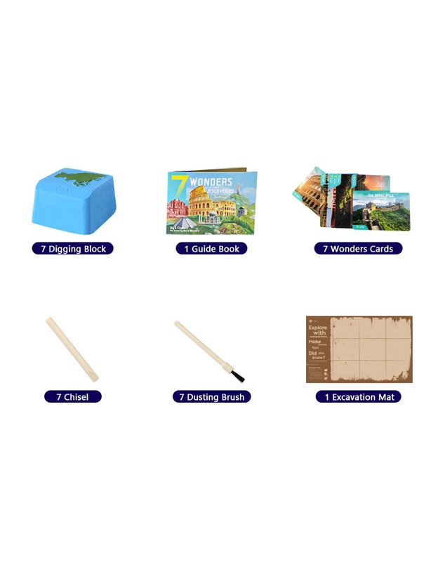 JOHNCO - Johnco - Dig Kit - 7 Wonders Of The World Discoveries