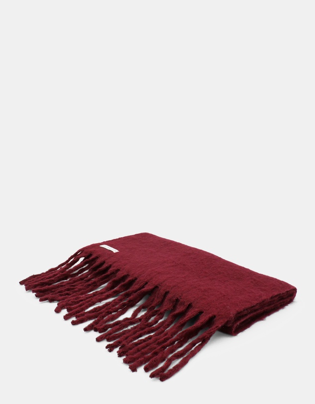 Morgan & Taylor - Ella Woven Scarf in Burgundy Red