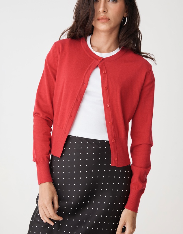 Forcast - Cassie Crew Neck Cardigan