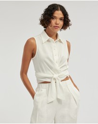 Amelius - Naomi Wrap Crop Shirt