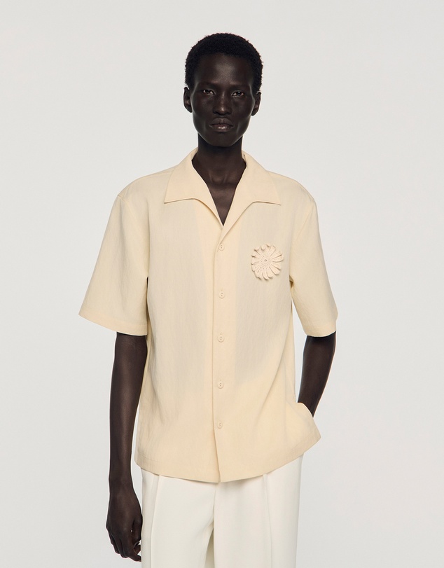 Sandro - Crochet Flower Shirt