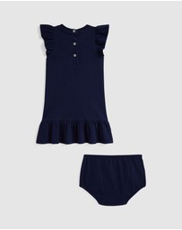 Polo Ralph Lauren - Polo Bear Cotton Jersey Dress & Bloomer - Babies