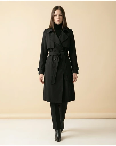 Mossée - Avira Button Front Trench Coat