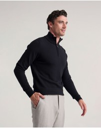 Oxford - Merino Zip-Neck Wool Pullover