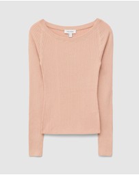 & Other Stories - Boat-Neck Rib-Knit Top
