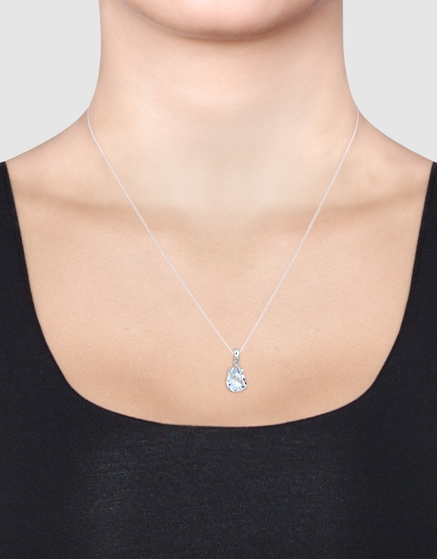 Elli Jewelry - Necklace Crystal Drop 925 Sterling Silver