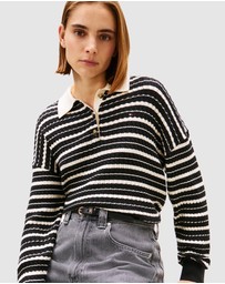 Tommy Hilfiger - Cable Knit Polo Jumper