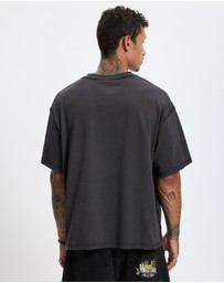 Worship - Reverse Box Fit Cropped Overdye Tee