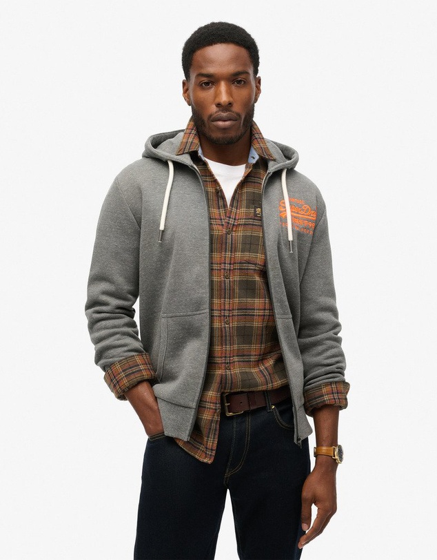 Superdry - Neon Vintage Logo Graphic Ziphood