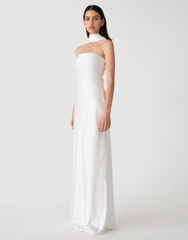 MISHA - Lilia Sash Neck Maxi Dress