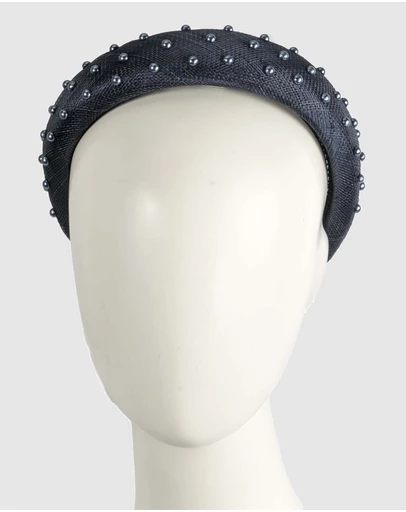 Max Alexander - Navy Sinamay Racing Fascinator Headband