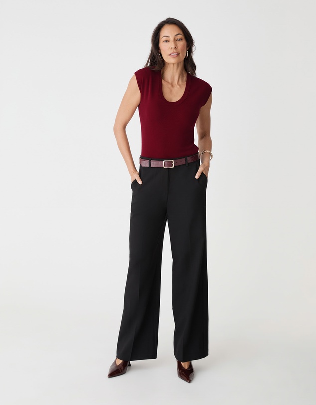 Forcast - Laura Tencel Scoop Neck Knit