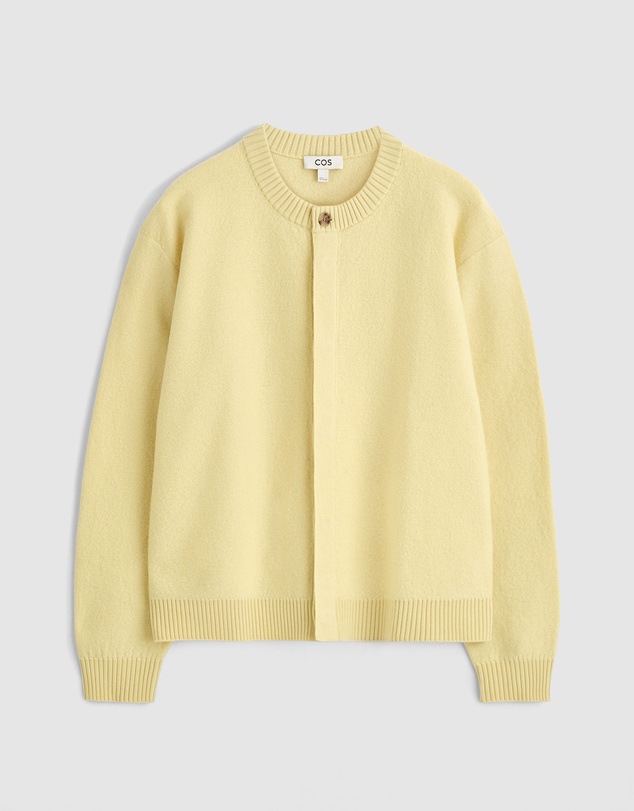 COS - Boiled-Wool Crew-Neck Cardigan