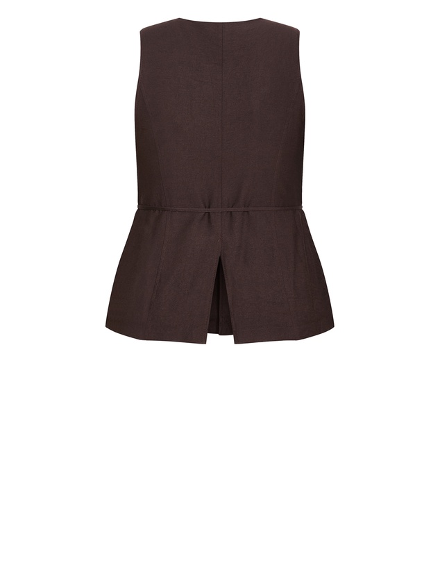 City Chic - Evani Tie Waist Vest