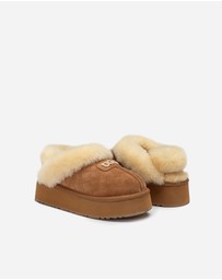Ozwear Connection Uggs - Ugg Coquette Matelassé Logo Platform Slipper (Detachable Feature)