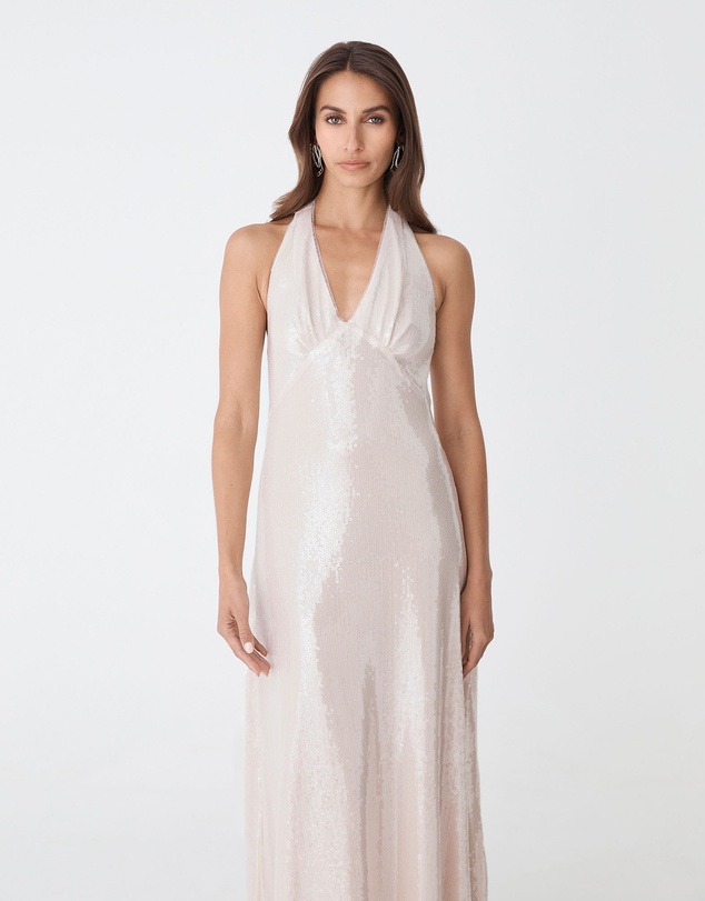 Forcast - Ariana Sequin Halter Dress