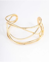 Lovisa - Gold Plated Organic Wire Bangle