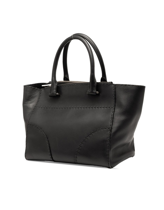 Pre-Loved by Azura Reborn - Pre-Loved Small City Calf Stitched Twin Pocket Satchel