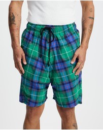 Surrounded By Ghosts - The Obsidian Cotton Drawstring Shorts