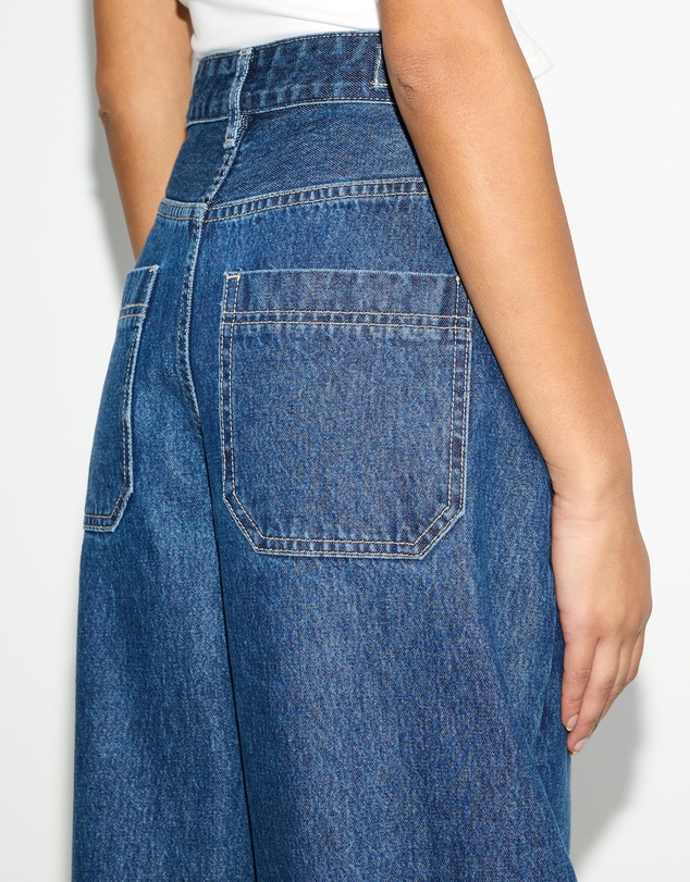 Dazie - Moscow Cinch Waistband Barrel Jeans
