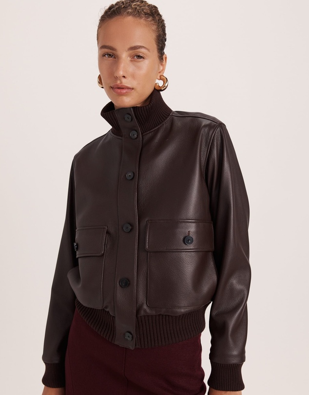 SABA - Elyse Leather Bomber