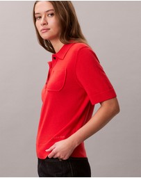 Calvin Klein - Merino Wool Polo Jumper